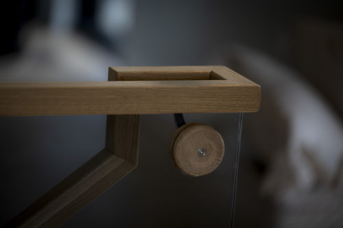 Modern floating stairs handrail